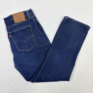 Levi's 514 Straight Fit Dark Wash Jeans Men's 36x32 Premium Big E Reissue